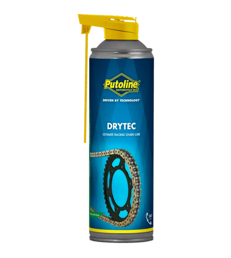 GRAISSE CHAINE PUTOLINE DRYTEC RACE CHAINELUBE SPRAY (AEROSOL 500ML)
