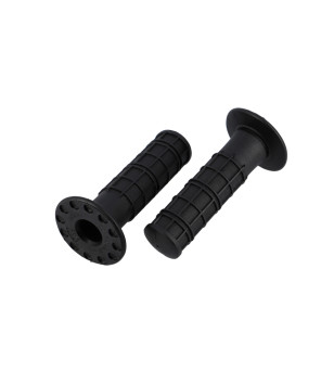 REVETEMENT/POIGNEE DOMINO VINTAGE /RETRO CROSS NOIR  (PR) 120MM