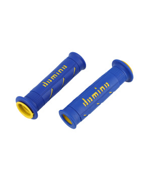 REVETEMENT / POIGNEE DOMINO A250 BLEU/JAUNE (PR) 120MM
