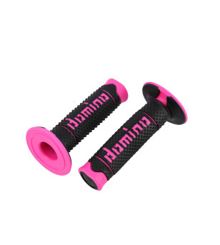 REVETEMENT / POIGNEE DOMINO A260 CROSS / ENDURO NOIR / FUSHIA (PR) 120MM
