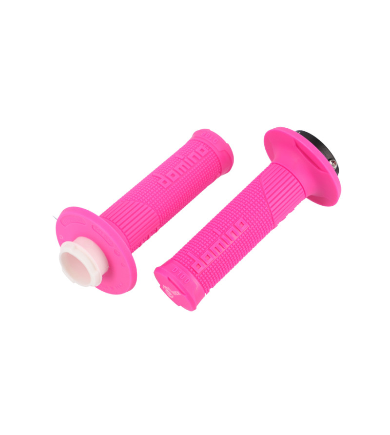 REVETEMENT / POIGNEE DOMINO D-LOCKCROSS / ENDURO / OFF ROAD ROSE / FUSHIA (PR) 116MM