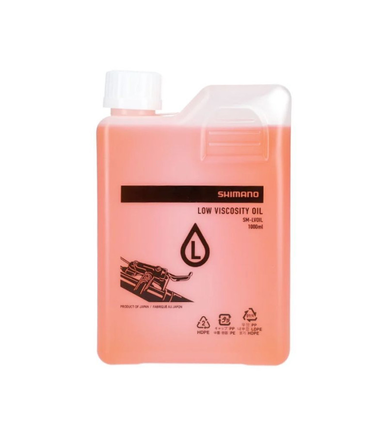 LIQUIDE FREIN/HUILE MINERALE SHIMANO POUR FREIN A DISQUE VISCOSITE FAIBLE (1L)