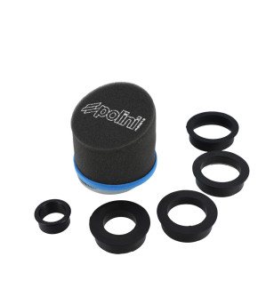 FILTRE A AIR POLINI MOUSSE COURT EN BISEAU BIG EVOLUTION (DIA 28-35-42-45-49-55MM)
