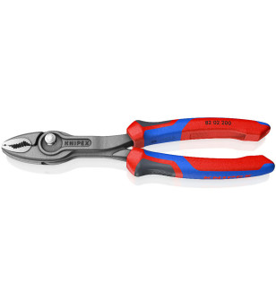 PINCE MULTIPRISE KNIPEX TWINGRIP FRONTALE 200MM ROUGE