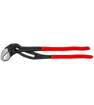 PINCE MULTIPRISE KNIPEX COBRA XL 400MM ROUGE POIGNEES GAINEES EN PLASTIQUE