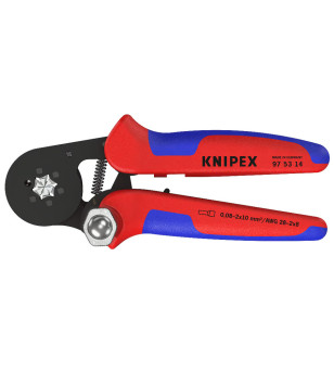 PINCE A SERTIR KNIPEX COBRA UATO AJUSTABLE POUR EMBOUT DE CABLE 180MM ROUGE