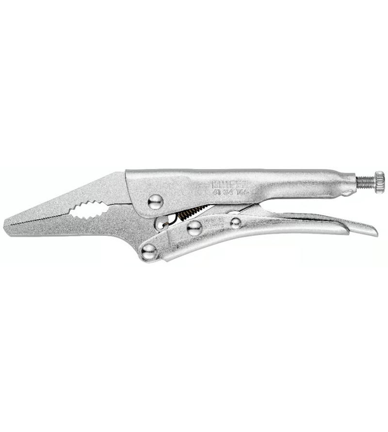 PINCE ETAU BEC LONG KNIPEX 165MM ARGENT PRESSION DE SERRAGE ELEVEE