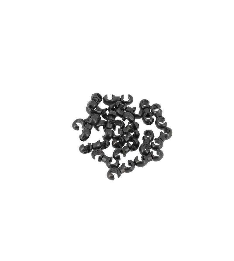 ATTACHE GAINE ROTATIF TRANSFIL NOIR (X20)