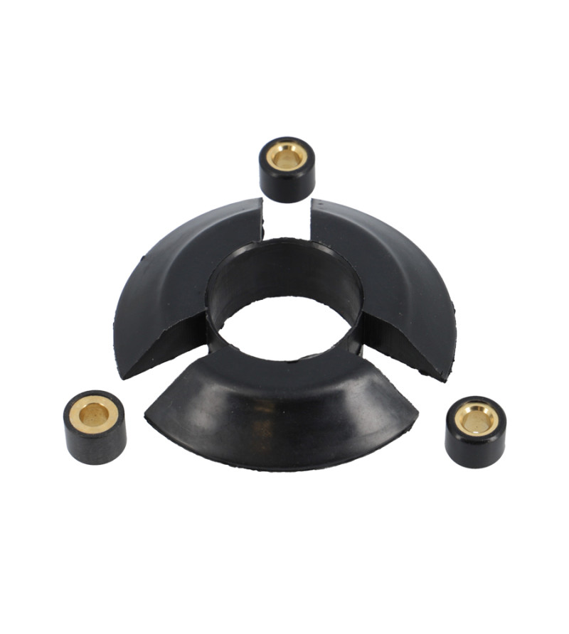 RAMPE / CAGE A 3 GALETS VARIATEUR CYCLO ADAPT. MBK 51 (PLASTIQUE) AVEC GALET 15X12 8.5G RAMPE / CAGE A 3 GALETS VARIATEUR CYCLO ADAPT. MBK 51 (PLASTIQUE) AVEC GALET 15X12 8.5G