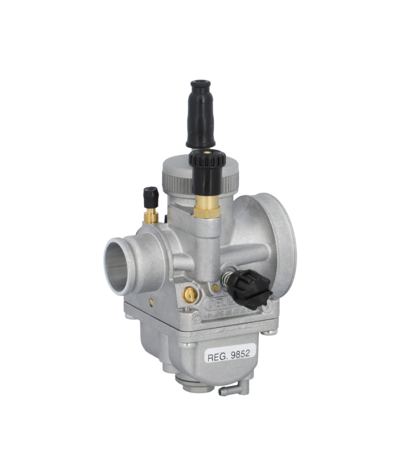 CARBURATEUR DELLORTO PHDG 24 AN MONTAGE SOUPLE STARTER TIRETTE (DEPRESSION / GRAISSAGE)