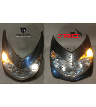 Face avant avec optique Elystar origine PEUGEOT Accueil sur le site du spécialiste des deux roues O-TAKET.COM