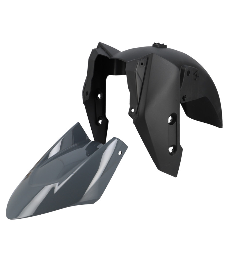 GARDE BOUE AV MAXI SCOOTER TUN'R ADAPT. YAMAHA TMAX 560 2022 GRIS NARDO 2 PIECES