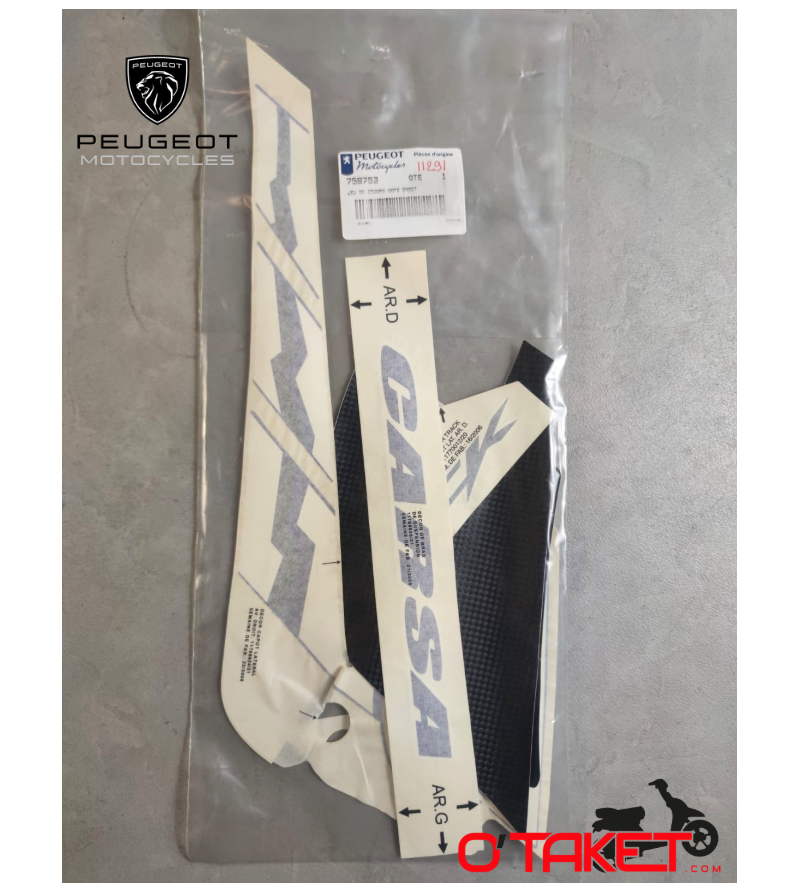 Jeu de décors/Autocollant côté droit XP6 origine PEUGEOT Accueil sur le site du spécialiste des deux roues O-TAKET.COM