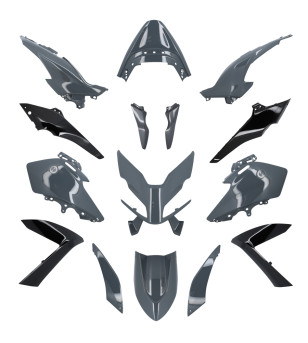 CARROSSERIE/CARENAGE MAXI SCOOTER TUN'R KIT YAMAHA TMAX 560 2022 GRIS NARDO (15PCS)