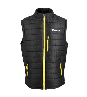 BODY WARMER DOPPLER NOIR/JAUNE DOUDOUNNE - TAILLE XL