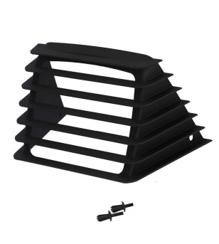 GRILLE CASQUETTE DE PHARE CYCLO ADAPT. PEUGEOT 103 RCX/SPX/SP2/FXR NOIR