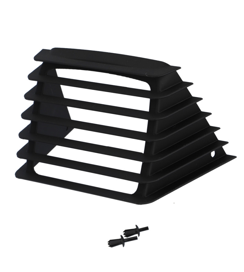 GRILLE CASQUETTE DE PHARE CYCLO ADAPT. PEUGEOT 103 RCX/SPX/SP2/FXR NOIR