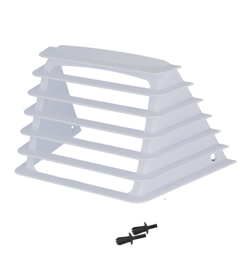 GRILLE CASQUETTE DE PHARE CYCLO ADAPT. PEUGEOT 103  RCX/SPX/SP2/FXR BLANC