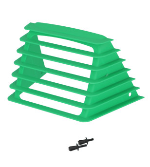 GRILLE CASQUETTE DE PHARE CYCLO ADAPT. PEUGEOT 103  RCX/SPX/SP2/FXR VERT