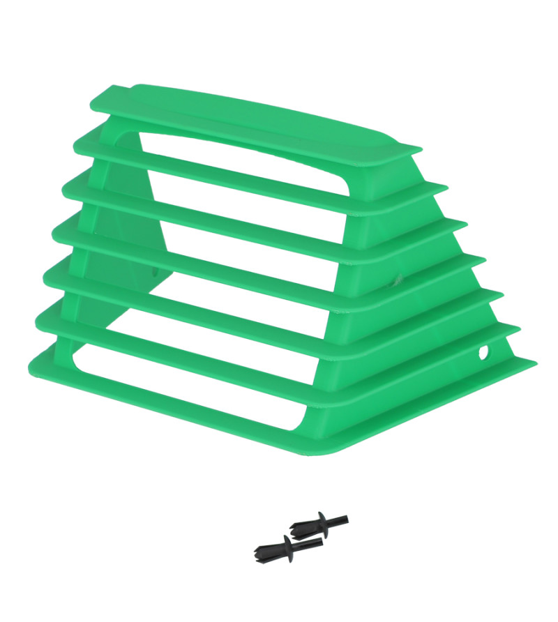 GRILLE CASQUETTE DE PHARE CYCLO ADAPT. PEUGEOT 103  RCX/SPX/SP2/FXR VERT