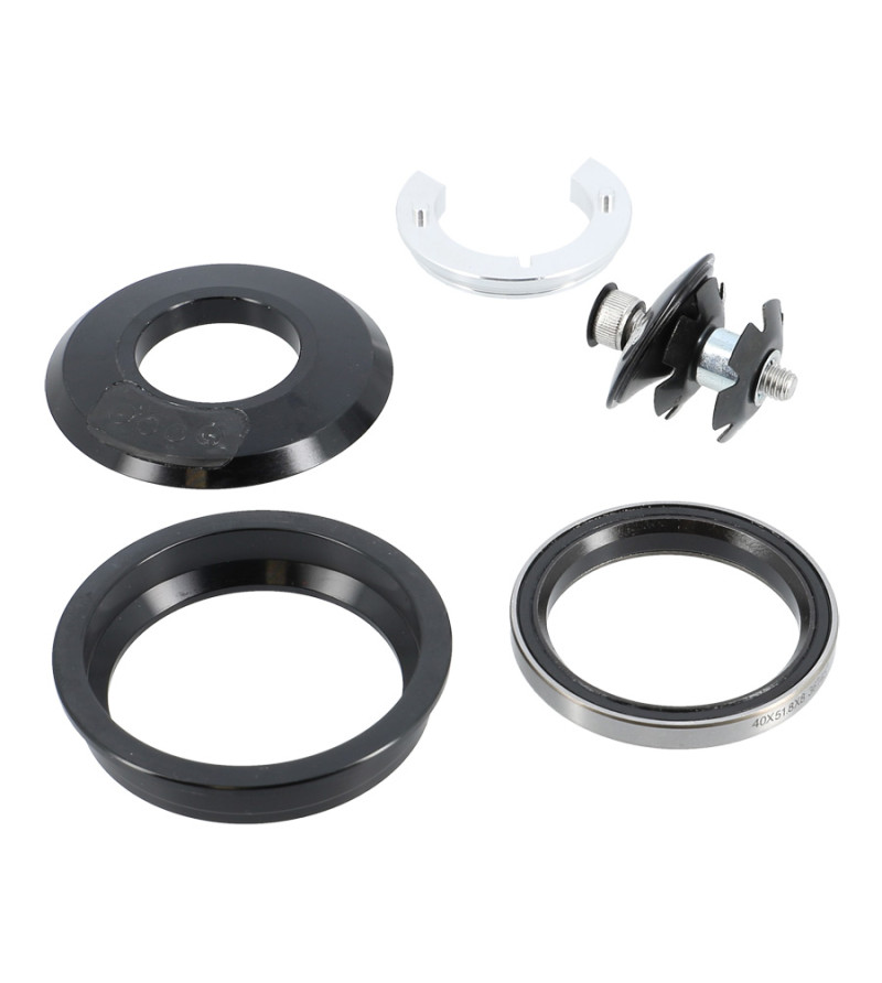 JEU DIRECTION VELO SEMI INTEGRE 1''1/8 56MM BLACKBEARING ZS56/28.6 -HAUT- POUR GAINES INTE