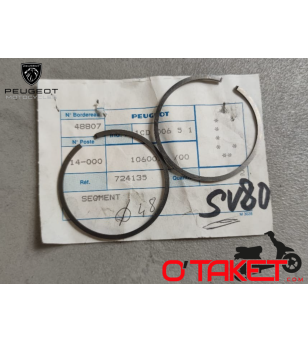 Segments piston SV 80 origine PEUGEOT (Ø 48mm) (x2) Accueil sur le site du spécialiste des deux roues O-TAKET.COM