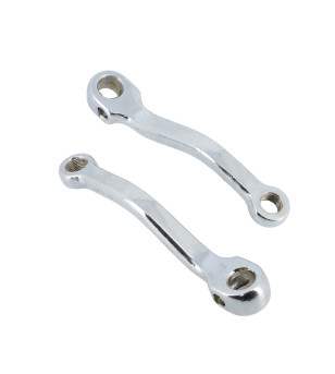 MANIVELLE CYCLO ADAPT. MBK / PEUGEOT ACIER CHROME 140MM (PR)