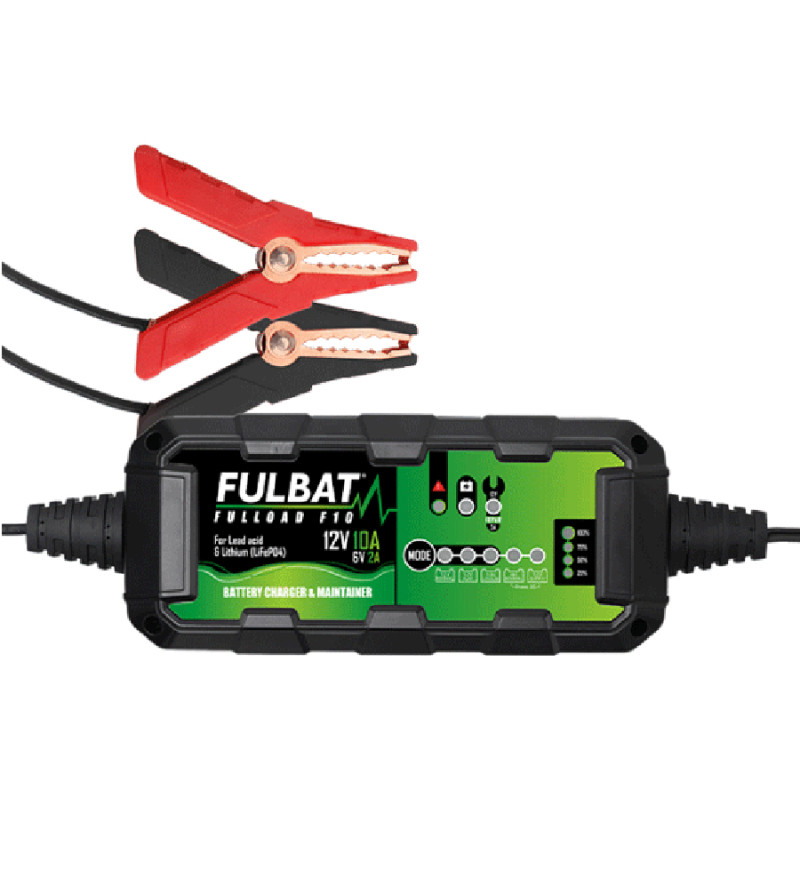 CHARGEUR BATTERIE FULBAT FULLOAD F10 - 12V 10A - 6V 2A