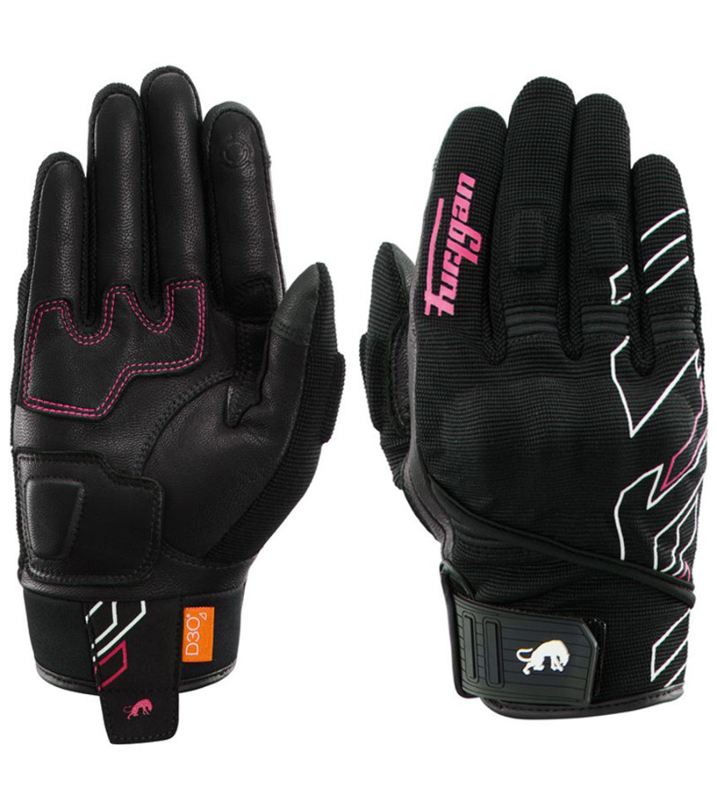 GANT FURYGAN ÉTÉ JET NEON D3O® LADY NOIR/BLANC/ROSE TAILLE M (PR)