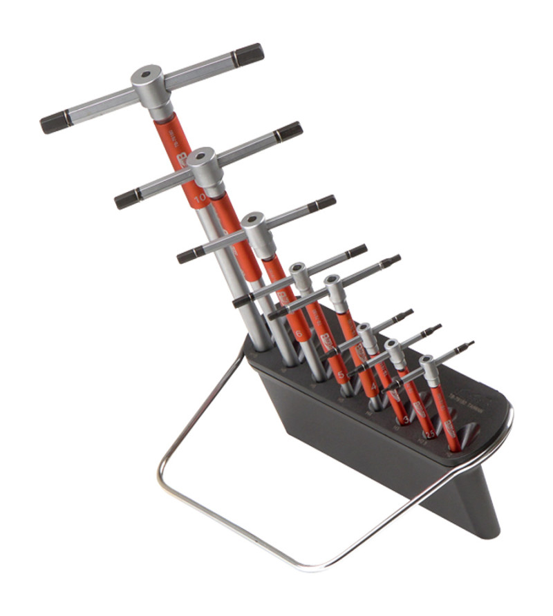 JEU DE 8 CLES HEXAGONALES EN T SUPER B TB-76180  (PREMIUM)