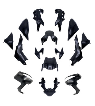 CARROSSERIE / CARENAGE MAXI SCOOTERTUN'R KIT HONDA ADV 350 NOIR MAT 22-24 (14 PIECES)