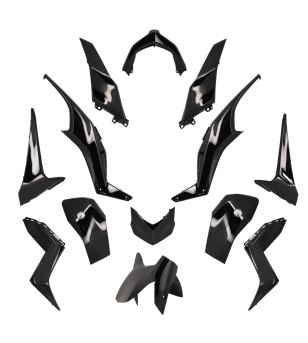 CARROSSERIE/CARENAGE MAXI SCOOTER TUN'R KIT YAMAHA XMAX 125/300 2023 NOIR BRILLANT (13P)