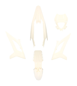 CARROSSERIE / CARENAGE MECABOITE TUN'R KIT BETA RR 50 BLANC 2021- (5PIECES)