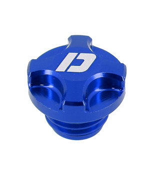 BOUCHON HUILE MECABOITE ALU CNC DOPPLER ADAPT. AM6 - BLEU