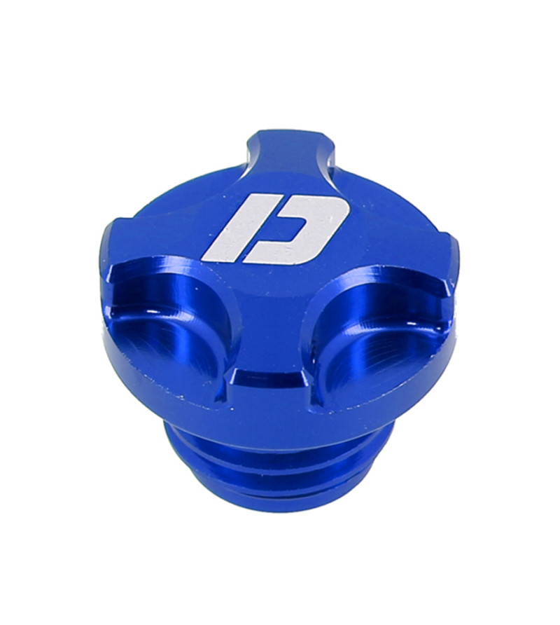 BOUCHON HUILE MECABOITE ALU CNC DOPPLER ADAPT. AM6 - BLEU