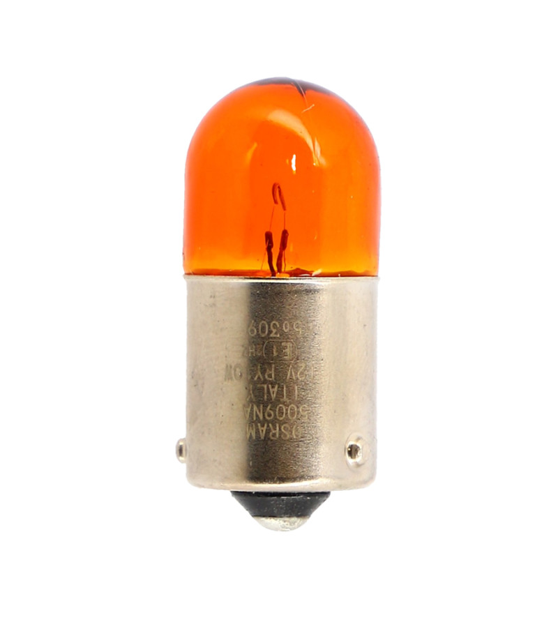 LAMPE/AMPOULE 12V10W (RY10W) ORANGE OSRAM ERGOTS DECALES CLIGNOTANT (BAU15s) (X1)