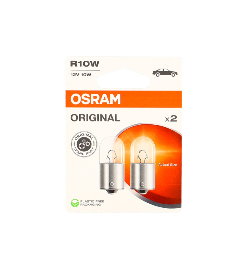 LAMPE/AMPOULE 12V 10W (BA15S) OSRAM GRAISSEUR (X2)