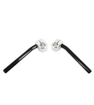 GUIDON CYCLO DOPPLER OPEN  V2 ALU CNC NOIR TYPE BRACELET (DIA 30) (PR)