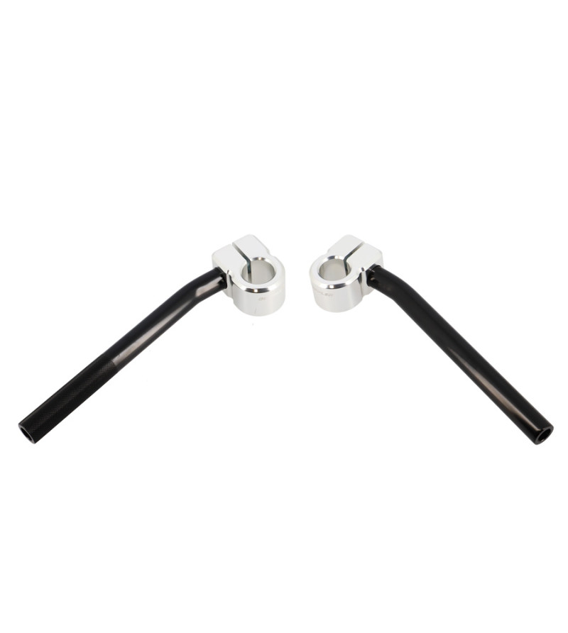 GUIDON CYCLO DOPPLER OPEN  V2 ALU CNC NOIR TYPE BRACELET (DIA 30) (PR)