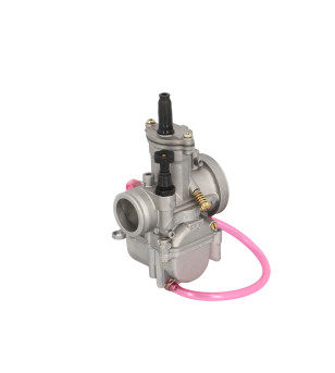 CARBURATEUR POLINI TYPE PWK 26 BOISSEAU PLAT (DEPRESSION) STARTER TIRETTE