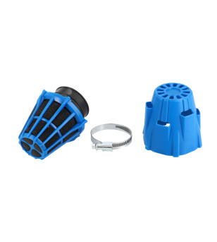 FILTRE A AIR POLINI AIR BOX BLEU ETANCHE 50 DROIT D46