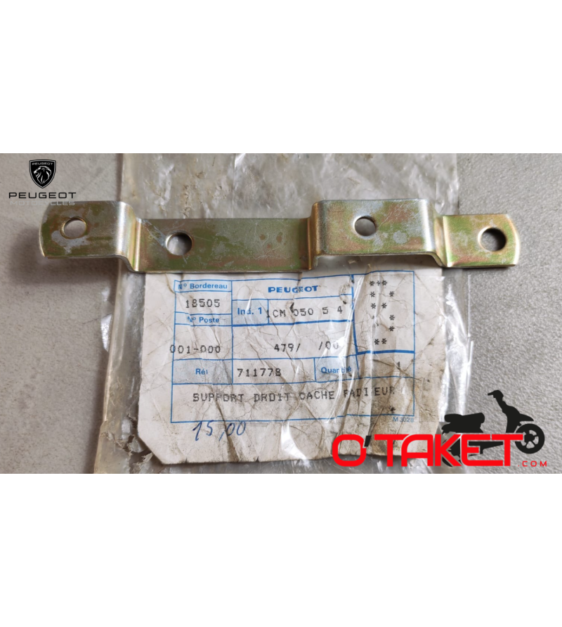 Support droit de cache-radiateur 103 origine PEUGEOT Accueil sur le site du spécialiste des deux roues O-TAKET.COM