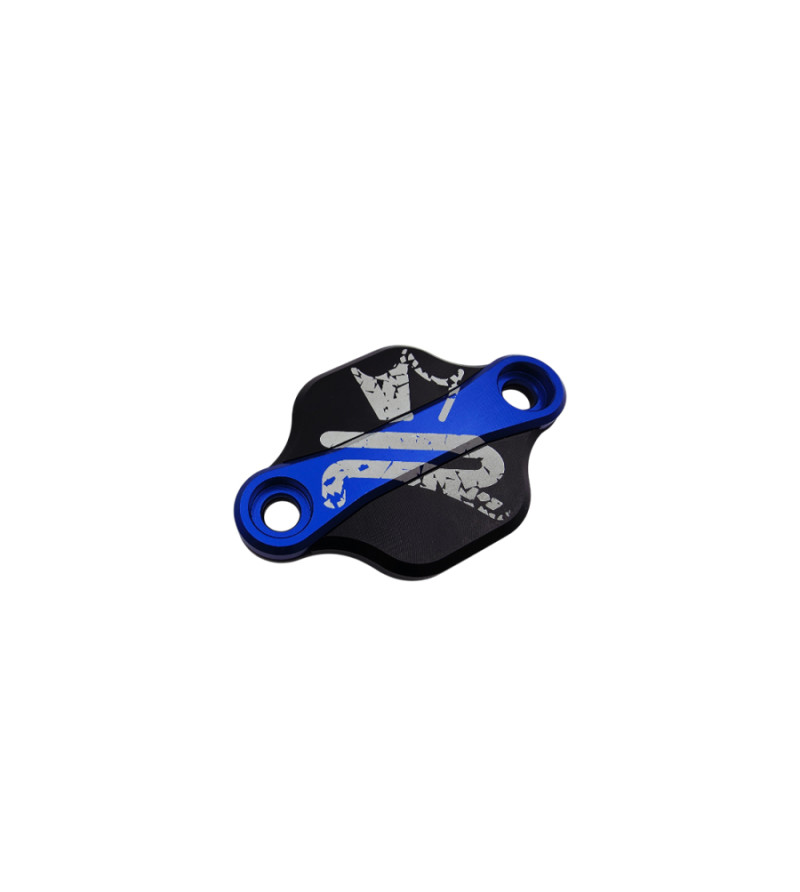 OBTURATEUR POMPE A HUILE BICOLORE MECABOITE KRM ADAPT. DERBI/AM6 NOIR/BLEU FONCE