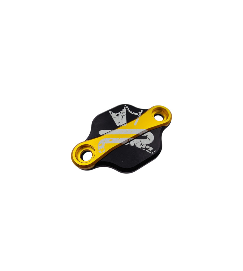OBTURATEUR POMPE A HUILE BICOLORE MECABOITE KRM ADAPT. DERBI/AM6 NOIR/OR