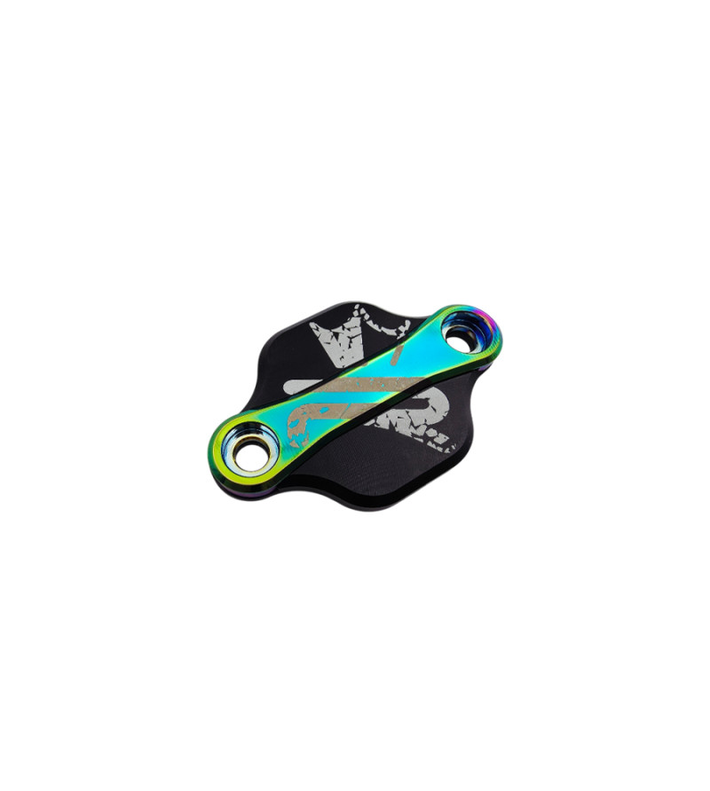 OBTURATEUR POMPE A HUILE BICOLORE MECABOITE KRM ADAPT. DERBI/AM6 NOIR/NEOCHROME