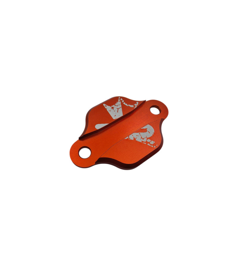 BASE OBTURATEUR POMPE A HUILE BICOLORE MECABOITE KRM ADAPT. DERBI/AM6ORANGE
