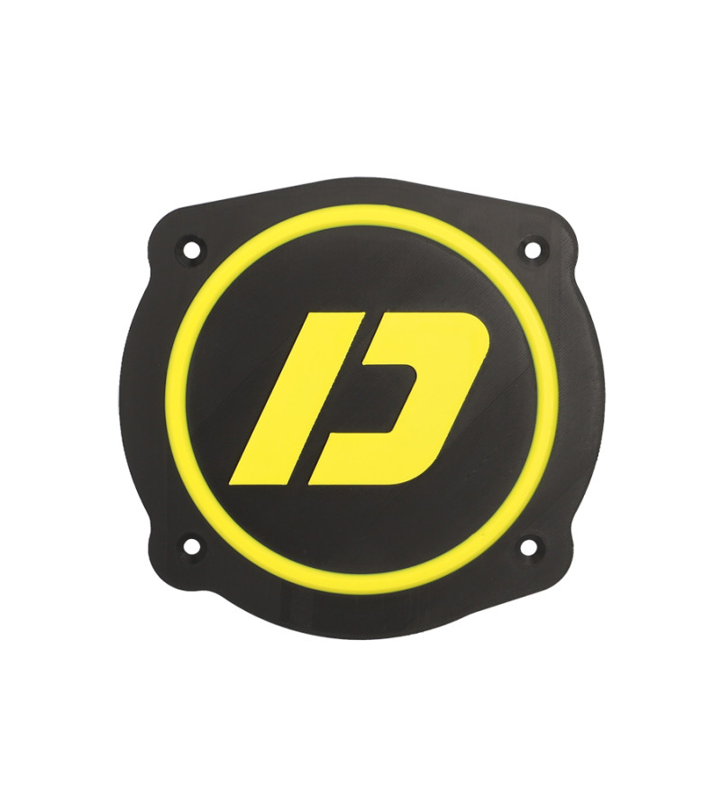 CACHE/OBTURATEUR BOITE A AIR DOPPLER ADAPT. MRT -2022 VERSION LOGO DOPPLER NOIR/JAUNE