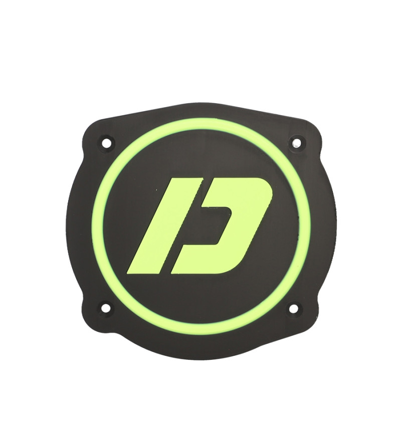 CACHE/OBTURATEUR BOITE A AIR DOPPLER ADAPT. MRT -2022 VERSION LOGO DOPPLER NOIR/JAUNE FLU