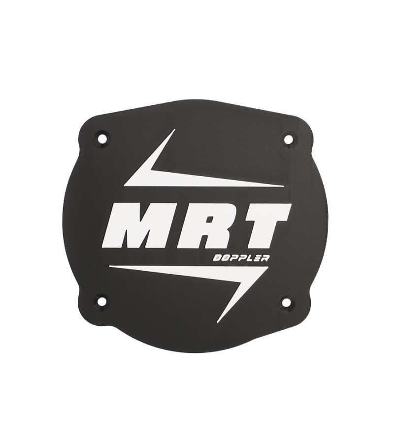 CACHE/OBTURATEUR BOITE A AIR DOPPLER ADAPT. MRT -2022 VERSION LOGO MRT NOIR/BLANC