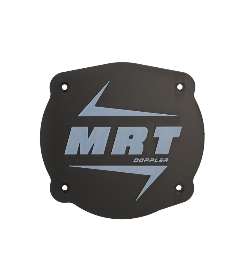 CACHE/OBTURATEUR BOITE A AIR DOPPLER ADAPT. MRT -2022 VERSION LOGO MRT NOIR/GRIS